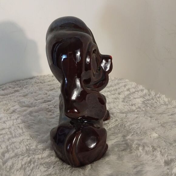 Vtg. Redware Terracotta Ceramic Dog Figurine - Picture 2 of 7